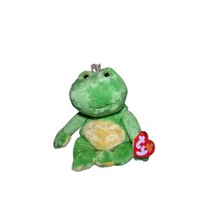 Ty Beanie Baby - CHARM THE FROG 8" Plush New